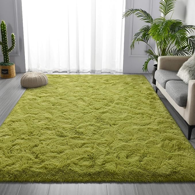 Deerhoo Large Shag Area Rugs 6 x 9, Plush Fuzzy Rugs - Image 3
