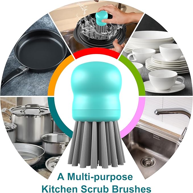 Mini Dish Brush for Cleaning Chicken Shredder, Palm Brush Dish Scrubber - Image 5