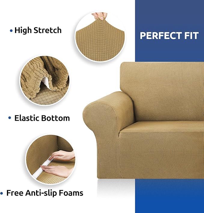 KEKUOU Stretch Oversized Sofa Slipcover 1 Piece Couch Sofa Cover Furniture - Image 6
