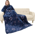 Catalonia Wearable Blanket with Sleeves for Women & Men, Fleece Wrap Throw | Cozy Sleeve Design for Hands-Free Comfort, Perfect for Reading, TV Time & Relaxing, Christmas & Birthday Gift