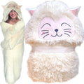 Evovee Cat Blanket for Adults Animal Sherpa Fleece Cat Lovers Gifts for Girls Women Men Kids Fluffy Decor Plush Throw