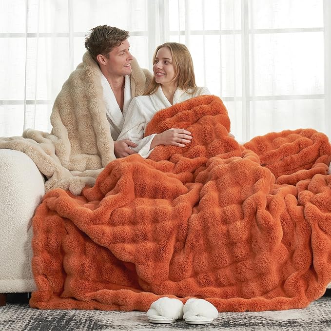 Cozy Bliss Faux Fur Throw Blanket - Image 2