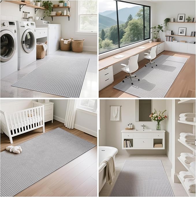YDKGL Boho 2x8 ft Runners for Hallways Extra Long Woven Washable Kitchen Runner - Image 9