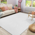Amearea Modern Area Rugs for Bedroom Living Room, 4x6 Feet White Thickened by AmeareaDirect
