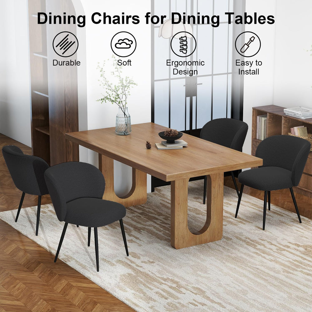 Dining Chairs Set of 2, Upholstered Fabric Dining Room Chairs, Farmhouse Kitc...