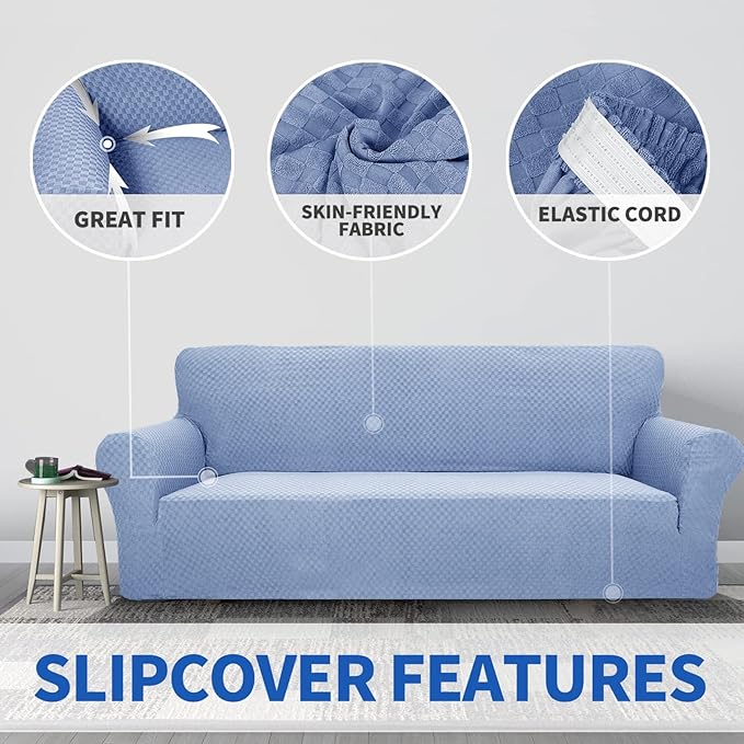 ZNSAYOTX 1 Piece Jacquard Chair Slipcovers - Image 5
