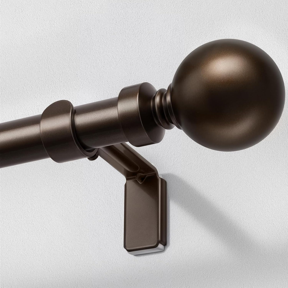 1 inch adjustable curtain rods, 32"-120", antique bronze, main product view