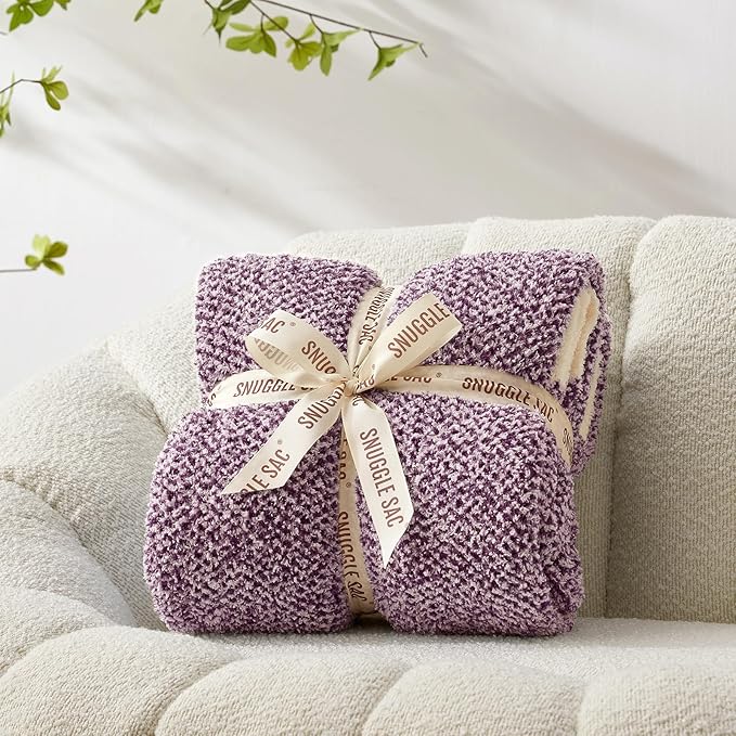 Snuggle Sac Buttery Purple Throw Blanket - Image 8
