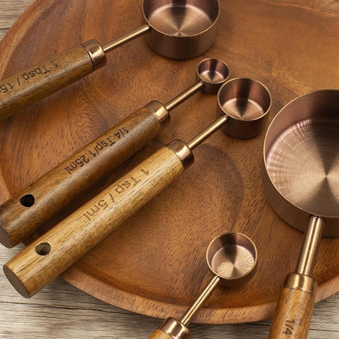 Measuring Cups and Spoons Set of 8, Stainless Steel Measuring Cup - Image 7