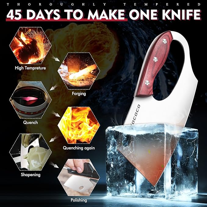 ROCOCO Easy Handle Meat Cleaver