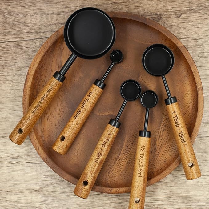Measuring Cups and Spoons Set of 8, Stainless Steel Measuring Cup - Image 4