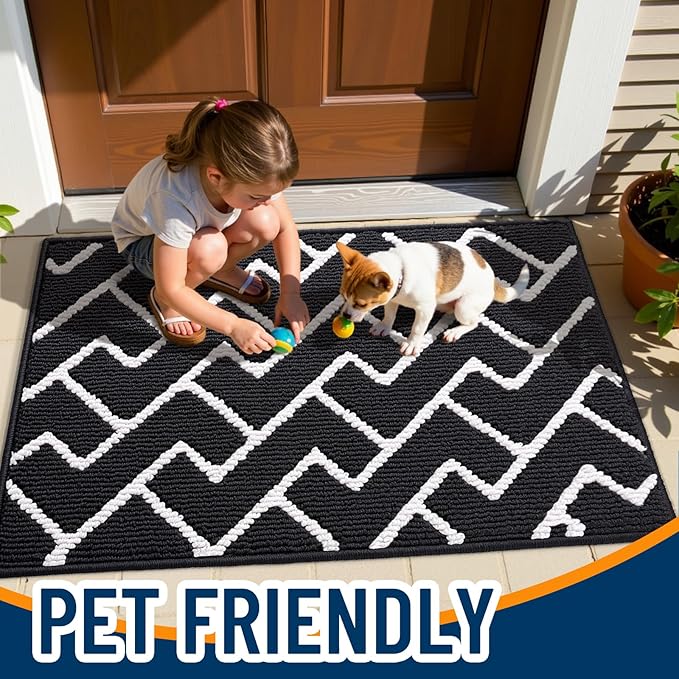OLANLY Front Door Mat, Non-Slip Rubber Backing, Dirt Resistant and Absorbent - Image 6