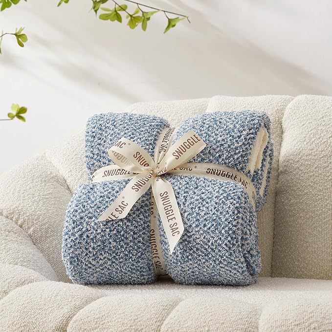 Snuggle Sac Blue Throw Blankets - Image 3