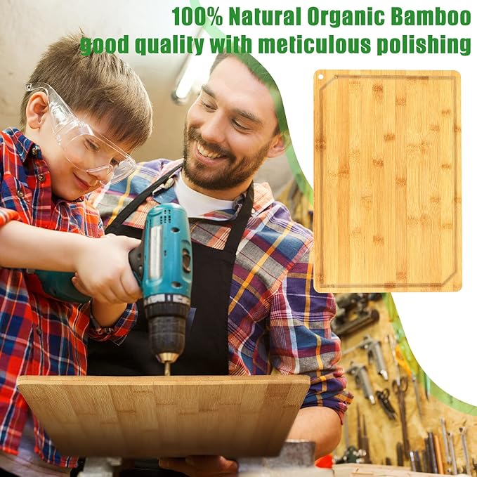 Eaasty 12 Set Extra Large Plain Cutting Board Bulk Heavy Duty Wood Cutting