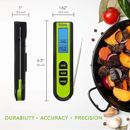Taylor TruTemp Dual Instant Read Infrared Meat and Food Thermometer, Digital - Image 4