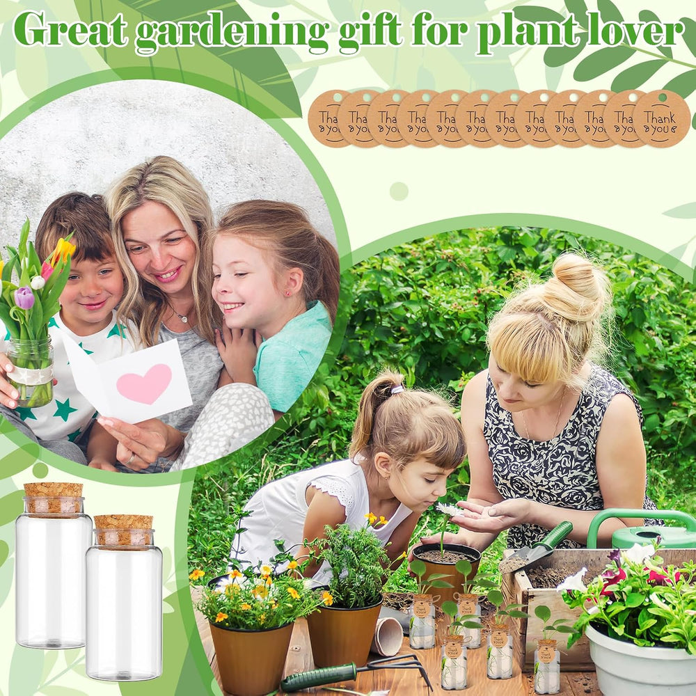36 Packs Plant Propagation Stations with Hole Lid Clear Plastic Cultivation B...