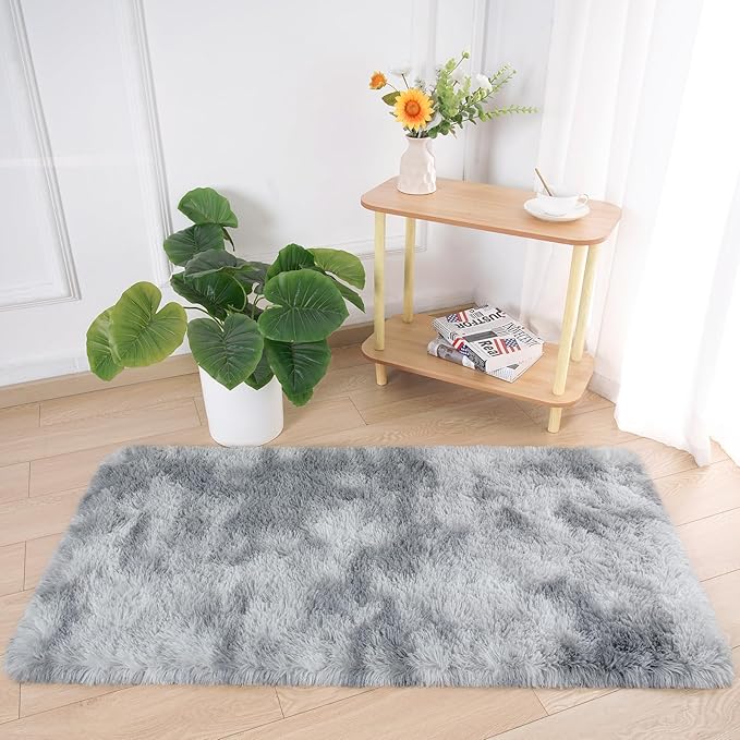 Chicrug Soft Runner Rugs for Bedroom Living Room Plush Fluffy Rug 2x4 Feet - Image 3