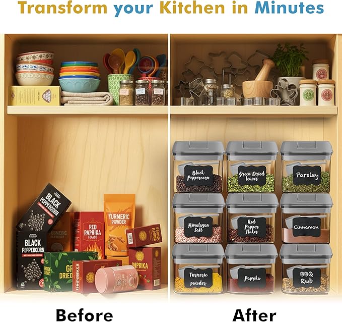 Shazo 9 PC Airtight Food Storage Containers