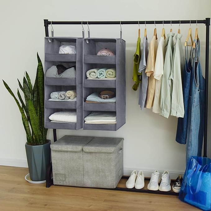 GRANNY SAYS 4-Shelf Hanging Organizer, Closet Hanging Shelves, Closet Hanging - Image 2