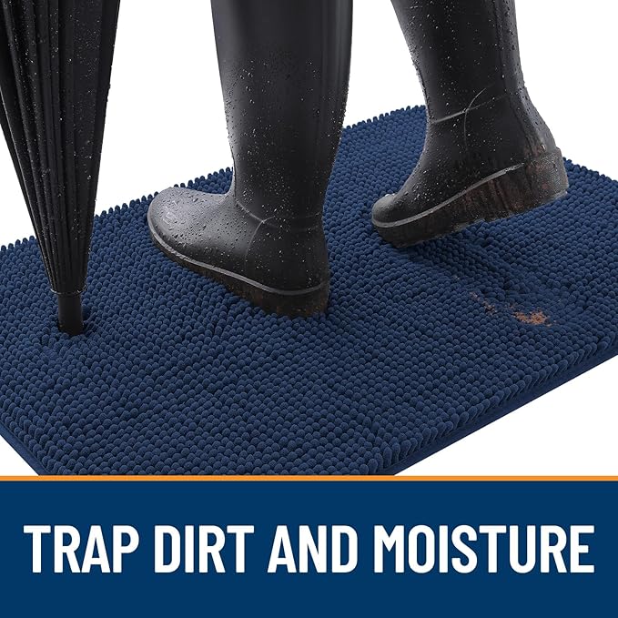 OLANLY Dog Door Mat for Muddy Paws 54x24, Absorbs Moisture and Dirt, Absorbent - Image 2