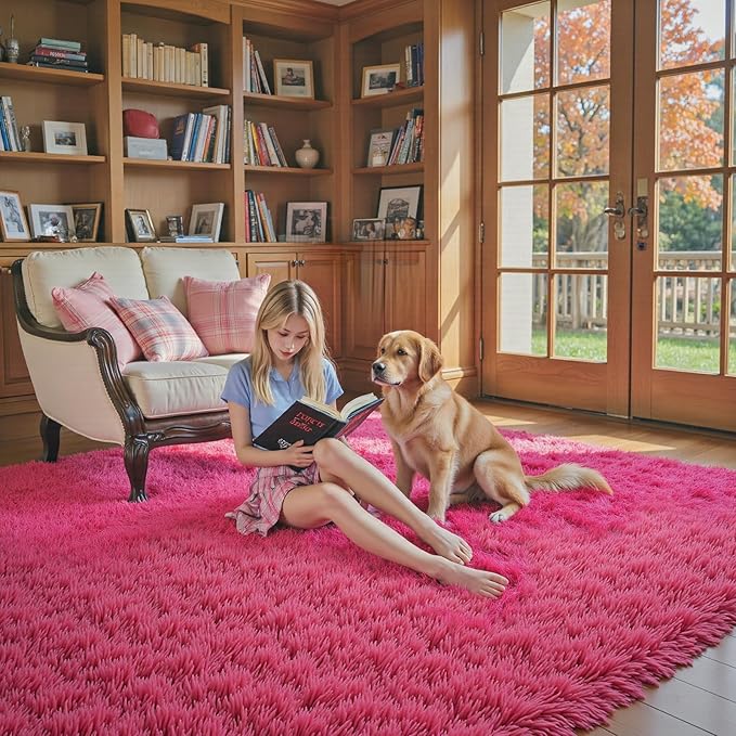 8x10 Area Rugs for Living Room Bedroom, Large Area Rug Shaggy Carpet Soft Plush - Image 3