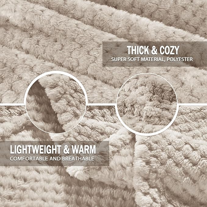 Exclusivo Mezcla Fleece Bed Blanket King Size, Super Soft and Warm Blankets - Image 7
