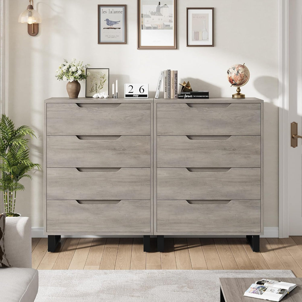 Garvee 4 Dresser for Bedroom, 41.7" Vertical Dresser Drawer with Storage