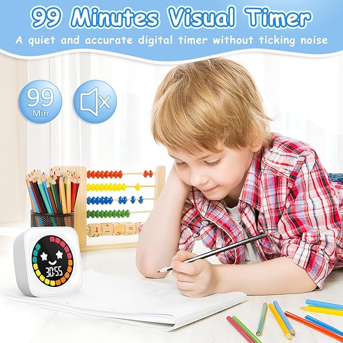 Visual Timer, 99 Minute Digital Kitchen Desk Timer - Image 2