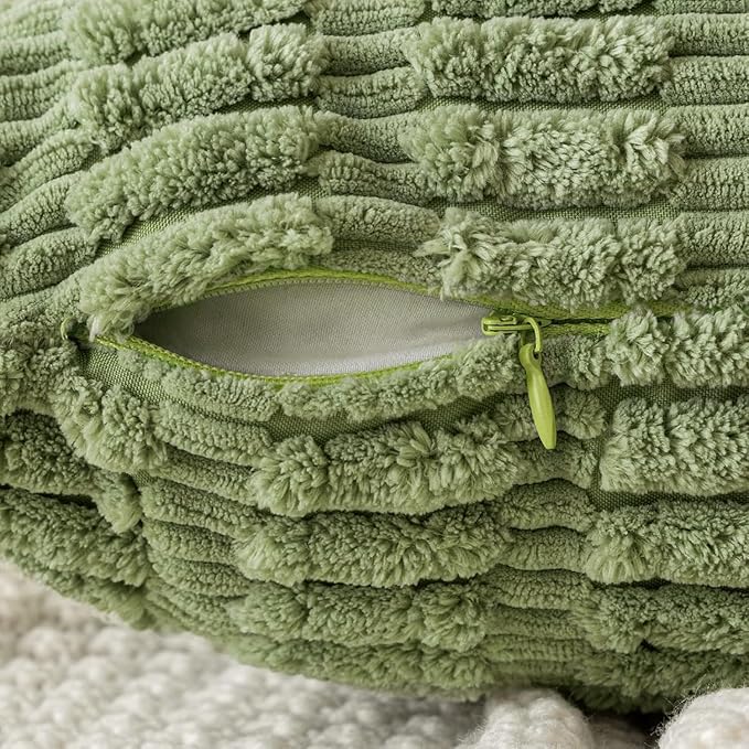 MIULEE Pack of 1 Spring Sage Green Long Body Lumbar Decorative Throw Pillow - Image 5