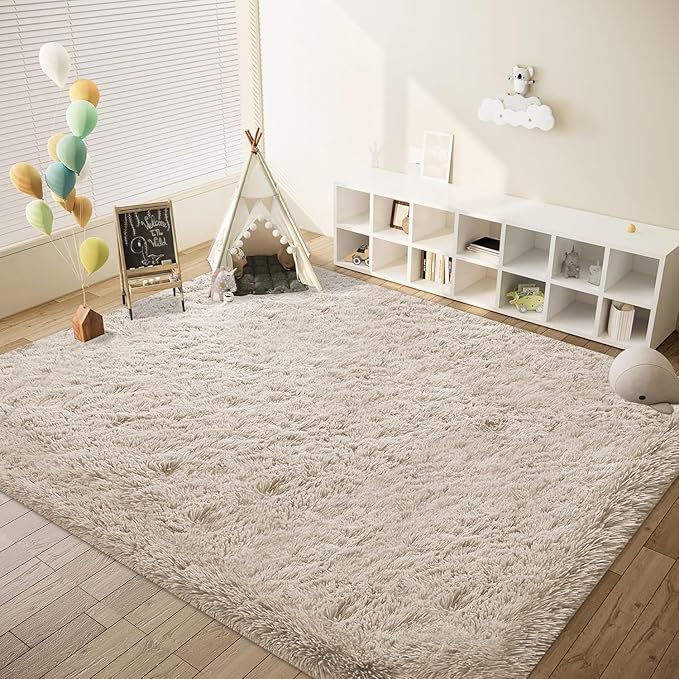 6x9 Area Rug for Living Room: Fluffy Shag Soft Washable Rugs Large Fuzzy Plush - Image 5