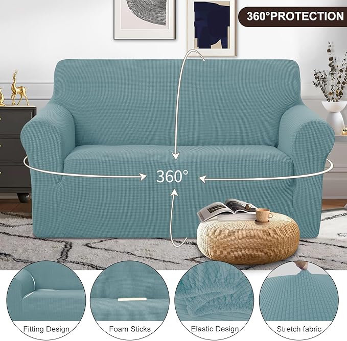 U-NICE HOME Loveseat Cover Stretch Couch Cover Sofa Cover Sofa Slipcover - Image 3