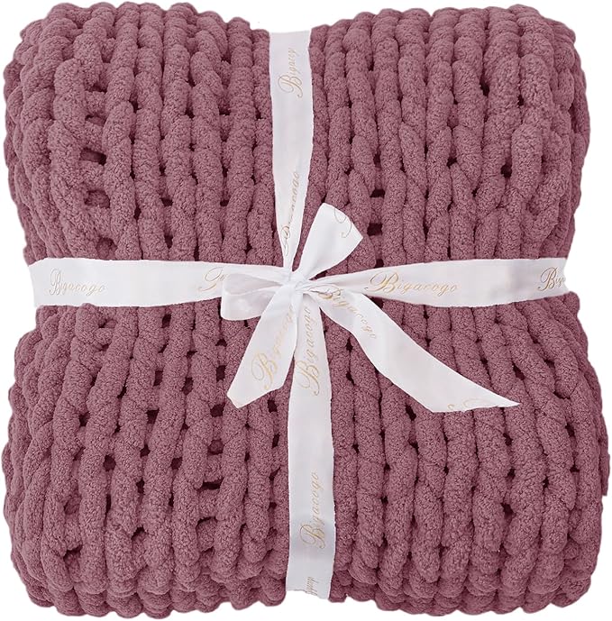 Bigacogo Chunky Knit Throw Blanket - Image 8