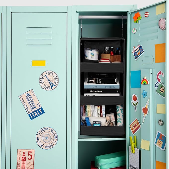 GRANNY SAYS 3-Shelf Hanging Closet Organizer, Collapsible Closet Hanging Shelves - Image 8