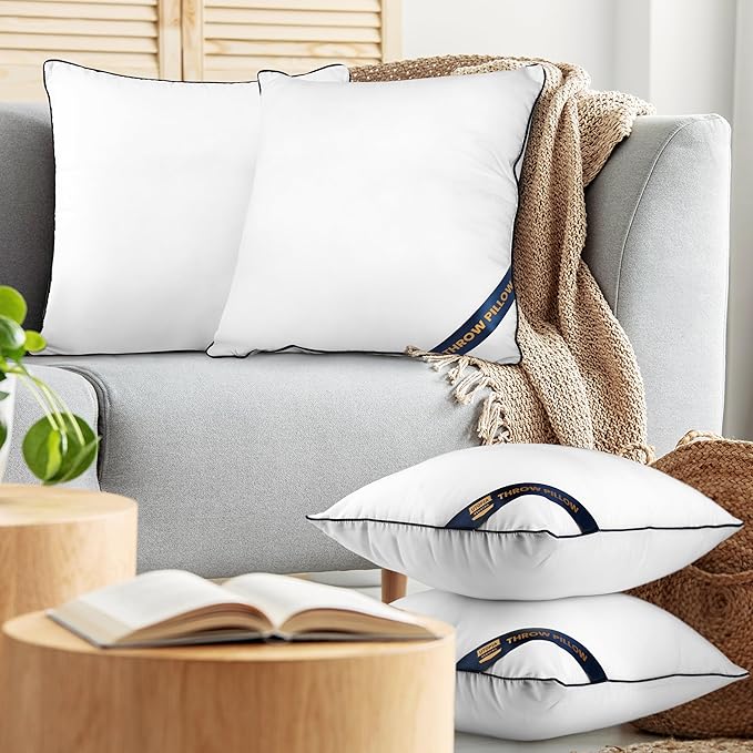 Utopia Bedding Throw Pillow Inserts, 12 x 12 Inches Decorative Indoor Pillows - Image 6