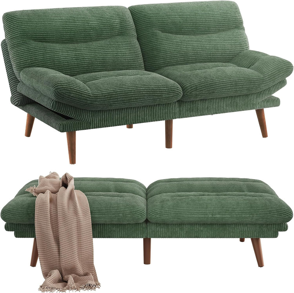 Pipishell Futon Sofa Bed, Modern 66" Futon Couch Convertible to Bed &amp...