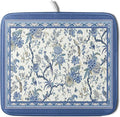 Giwawa Chinoiserie Dish Drying Mat 16x18in Blue White Oriental Floral Birds by Giwawa