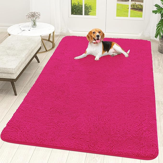 OLANLY Dog Door Mat for Muddy Paws 70x46, Absorbs Moisture and Dirt, Absorbent by OLANLY