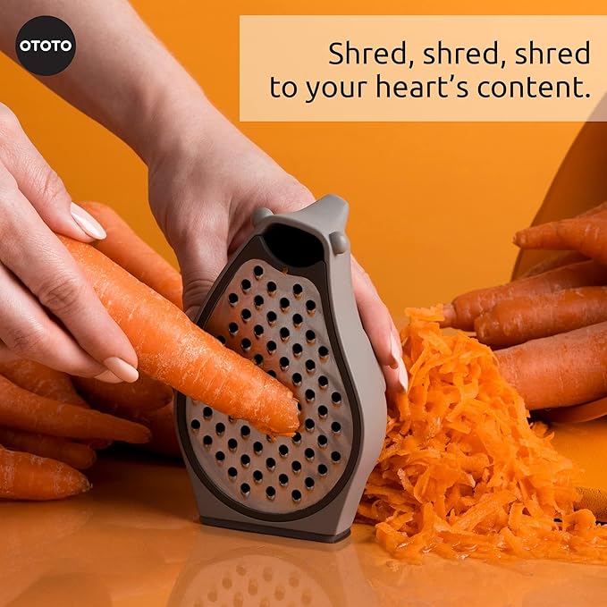 OTOTO Grater - Stainless Steel, BPA Free, Dishwasher Safe, Fun Kitchen Gadget - Image 4