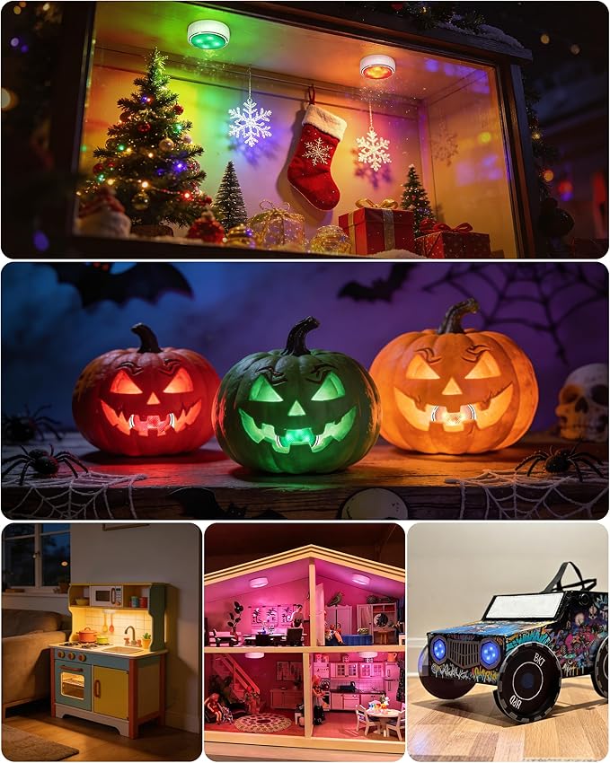 Cabinet Lights, Battery Operated LED Puck Lights - Image 7