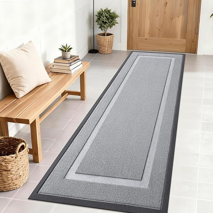 OLANLY Front Door Mat Indoor Outdoor Entrance, Waterproof All-Season, by OLANLY