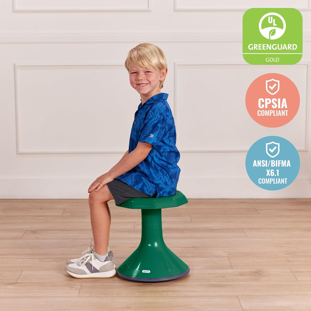 ECR4Kids ACE Active Core Engagement Wobble Stool, 15-Inch Seat Height, Flexib...