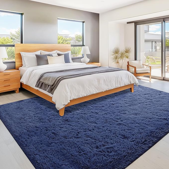 8x10 Area Rugs for Living Room: Fluffy Shag Soft Washable Rug Large Fuzzy Plush - Image 6