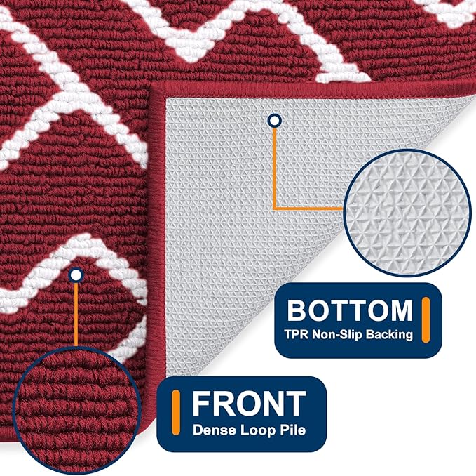 OLANLY Front Door Mat, Non-Slip Rubber Backing, Dirt Resistant and Absorbent - Image 4