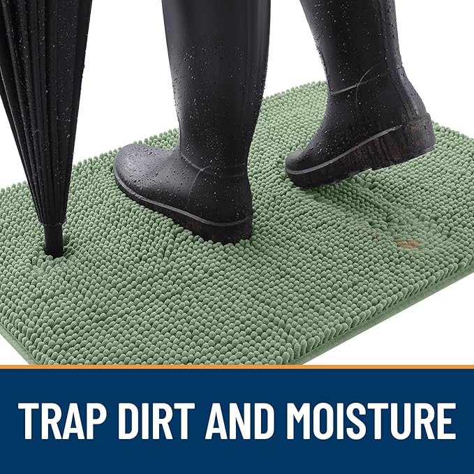 OLANLY Dog Door Mat for Muddy Paws 47x32, Absorbs Moisture and Dirt, Absorbent - Image 2