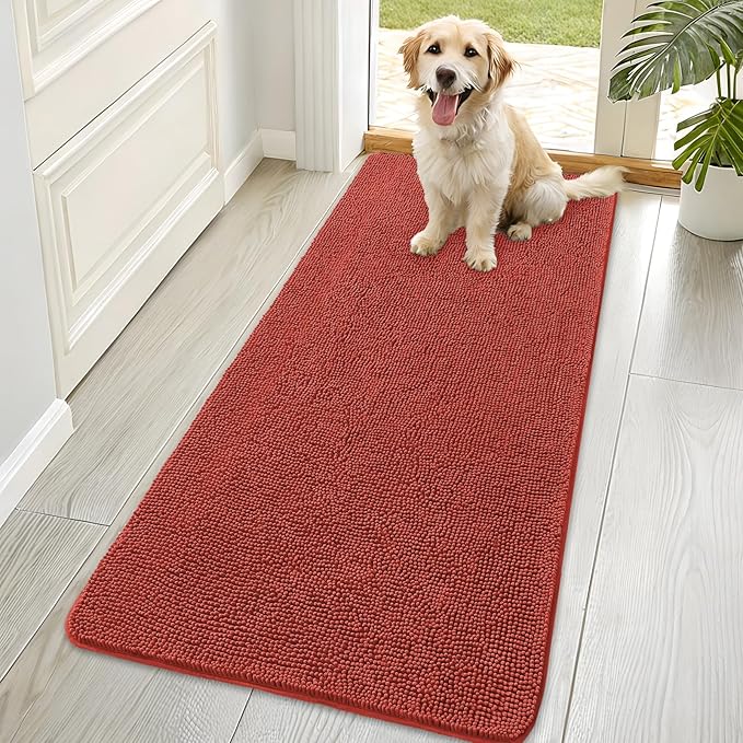 OLANLY Dog Door Mat for Muddy Paws 70x35, Absorbs Moisture and Dirt, Absorbent by OLANLY