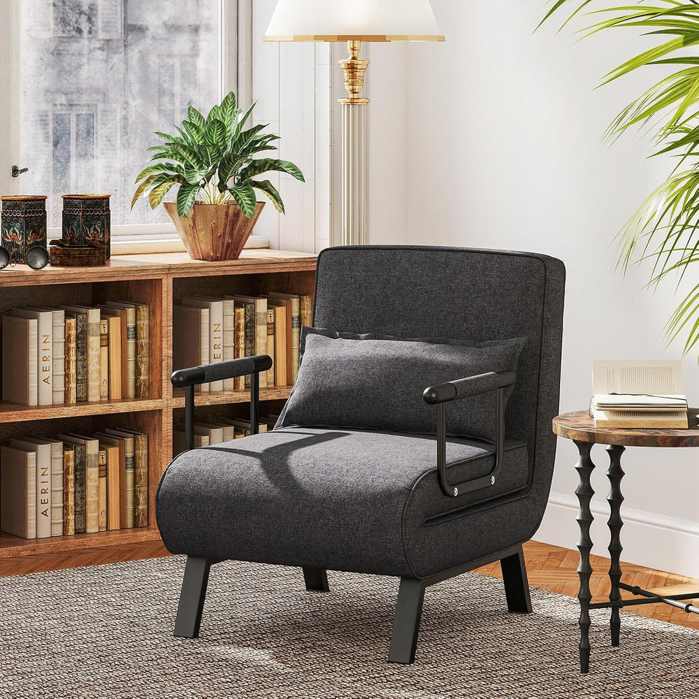 S AFSTAR 4 in 1 Convertible Sofa Chair Bed, Tri-fold Leisure Recliner Sleeper...