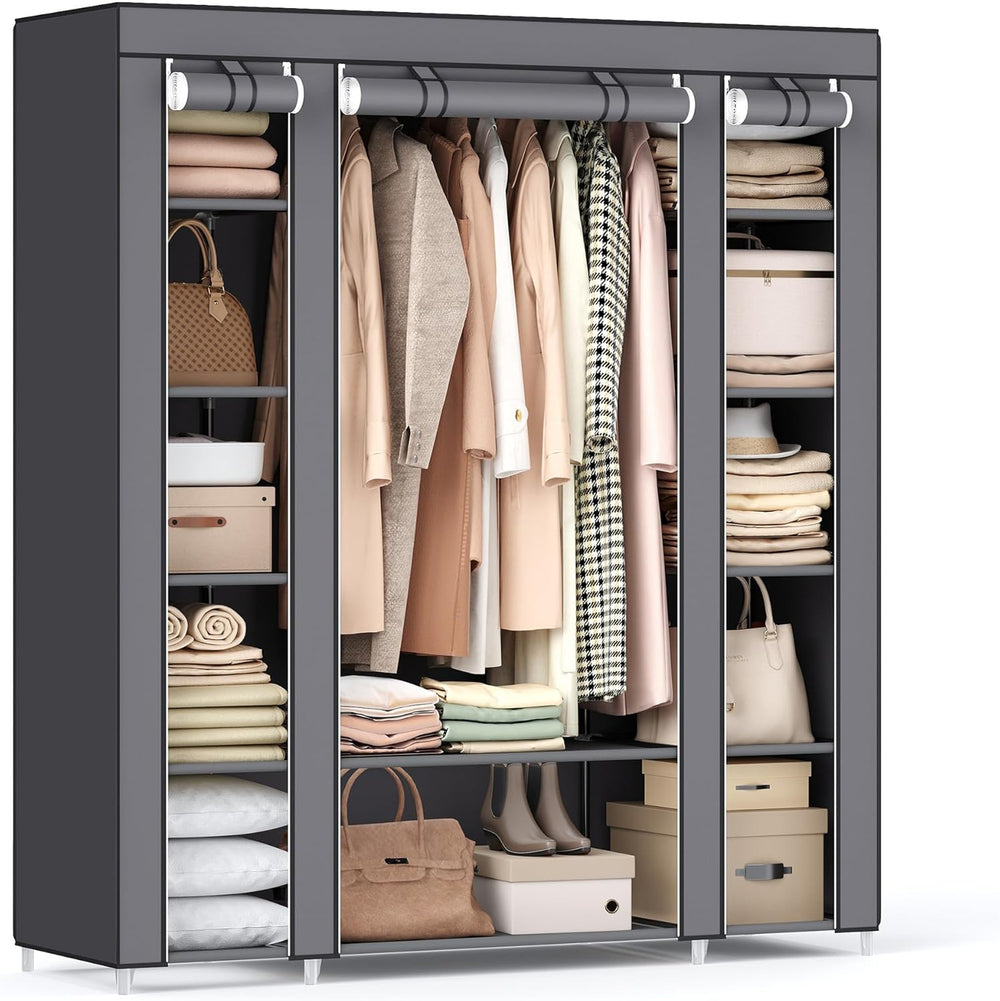 SONGMICS Closet Wardrobe, Portable Closet, Clothes Storage Organizer