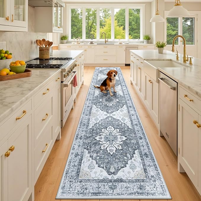 Area Rugs 3'x10' Runner Rug Non Slip Washable by RELEANY