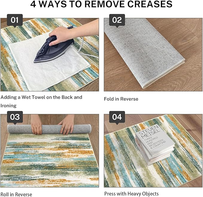 Lansny Modern Abstract Runner Rug 2.6x12 - Image 4