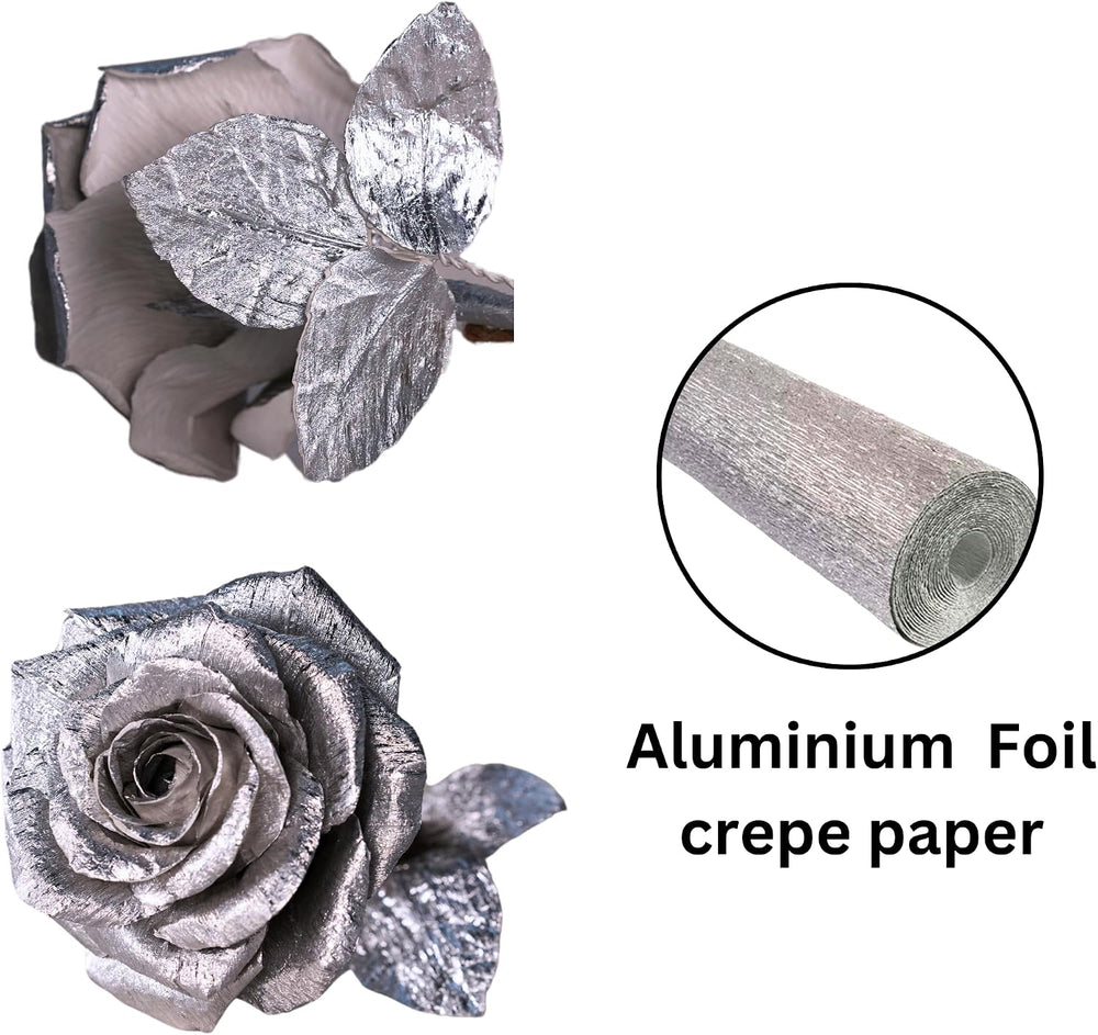 Camellia Bees 10th for Her Him - Handmade Aluminum Paper Rose, Tin Anniversar...